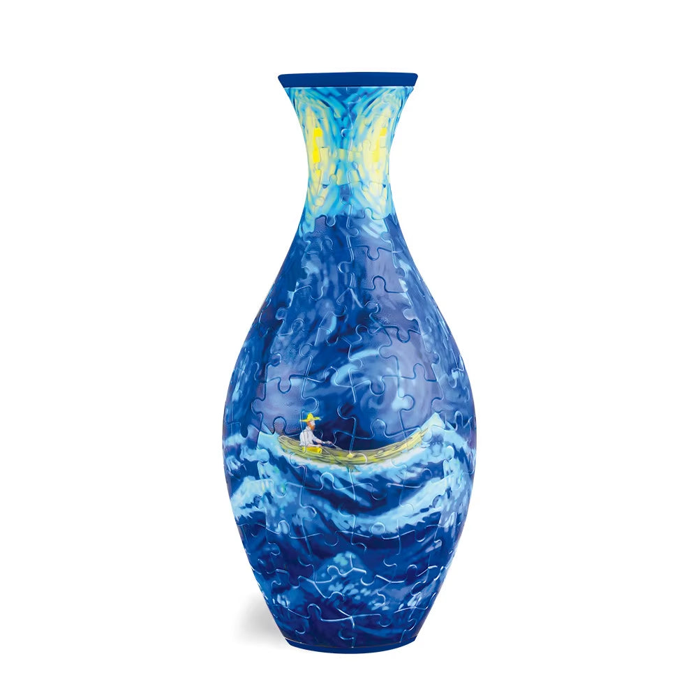 3D Puzzle Vase – Aesthetic Design for Flower Arrangements, Perfect for Room, Bedroom, Home Desk, Table, Office, and Interior Décor