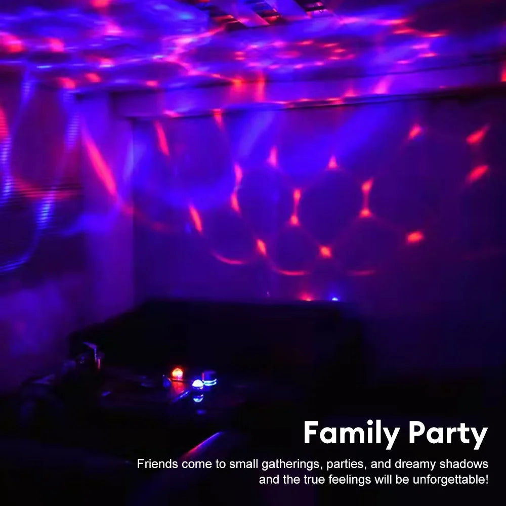 Multifunctional LED Starry Sky Projector – Rotating Night Light and Atmosphere Lamp for Bedrooms and Bedside Décor