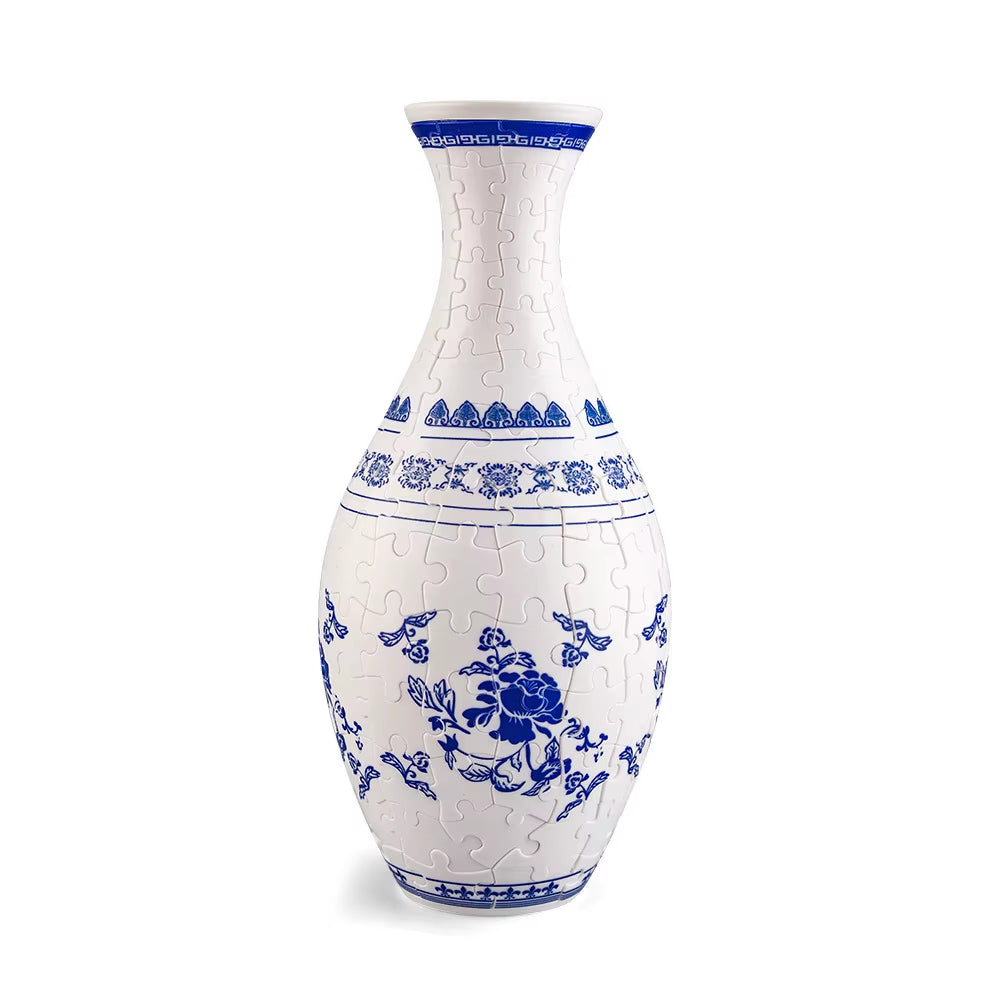 3D Puzzle Vase – Aesthetic Design for Flower Arrangements, Perfect for Room, Bedroom, Home Desk, Table, Office, and Interior Décor