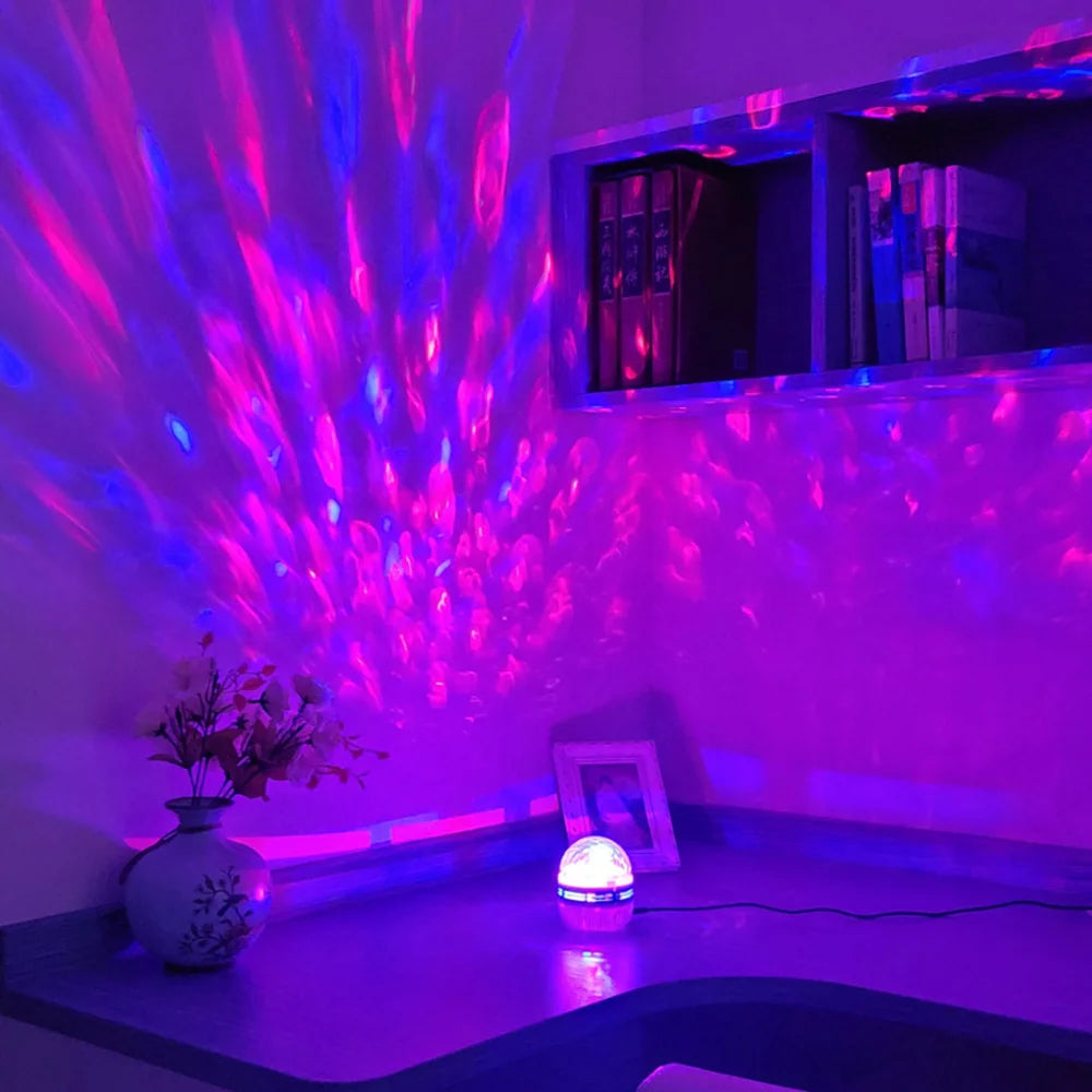 Multifunctional LED Starry Sky Projector – Rotating Night Light and Atmosphere Lamp for Bedrooms and Bedside Décor