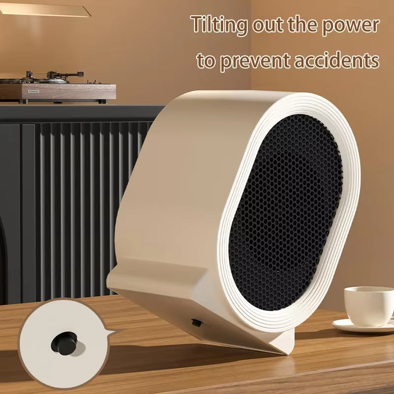 Xiaomi Desktop Heater - Compact Vertical Electric Heater for Home and Bedroom. Low Noise, Energy-Efficient, and Ideal for Dormitory Use with Quick Heating Capability.