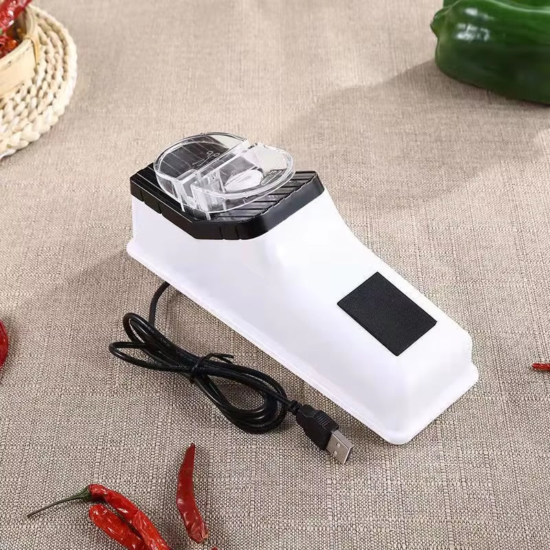 Electric Knife Sharpener - Multifunctional Kitchen Gadget for Fast 5-Second Sharpening and Polishing.