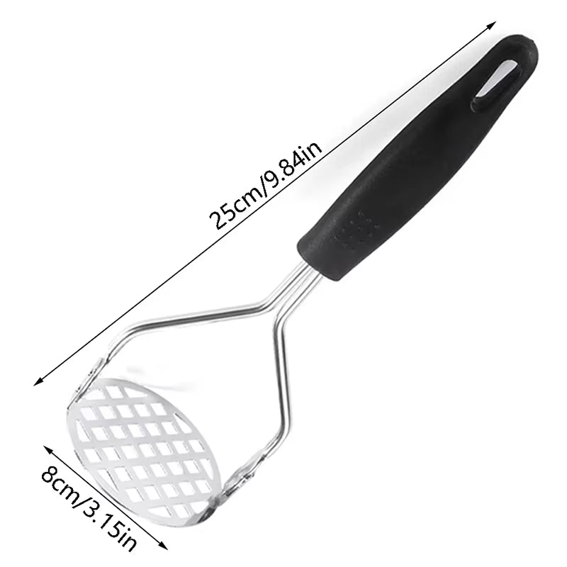 430 Potato Press Stainless Steel Potato Press Manual Masher Kitchen Gadget Potato Garlic Press