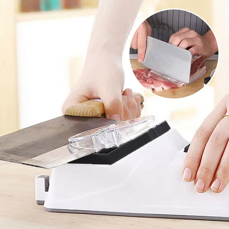 Electric Knife Sharpener - Multifunctional Kitchen Gadget for Fast 5-Second Sharpening and Polishing.