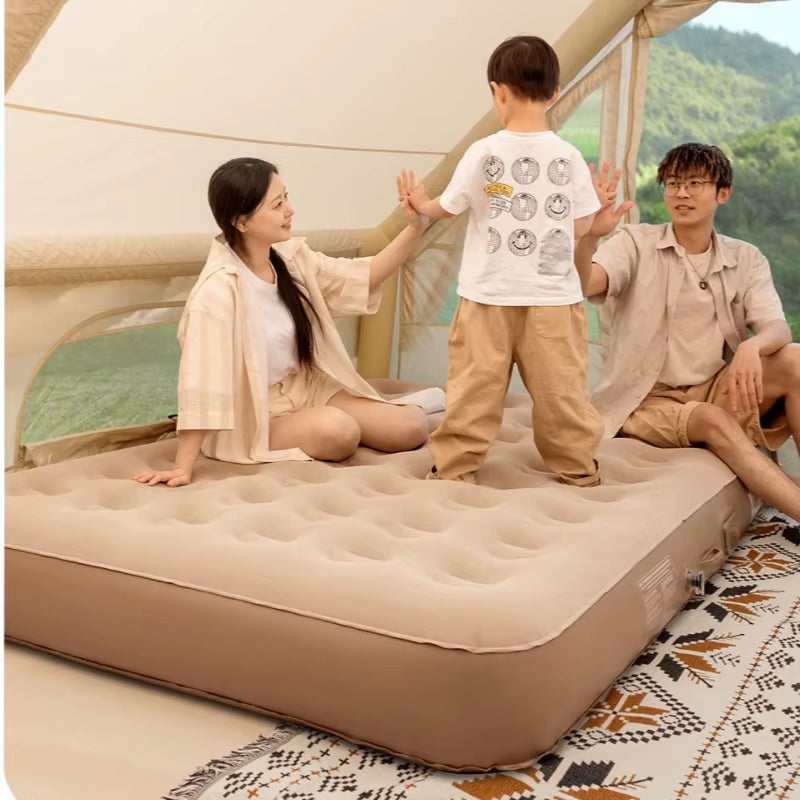 Automatic Inflatable Mattress - Portable Folding Bed for Home, Outdoor Camping, and Tent Use. Durable and Convenient for Comfortable Rest Anywhere.